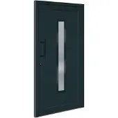 vidaXL Haustür Anthrazit 108x200 cm PVC