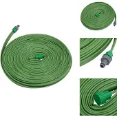 vidaXL Sprinklerschlauch Grün 15 m PVC - Gartenschläuche