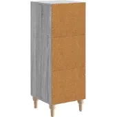 vidaXL Sideboard Graues Sonoma 33 x 34,5 x 90 cm Holzwerkstoff