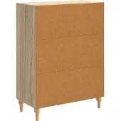 vidaXL Sideboard Sonoma-Eiche 66 x 34,5 x 90 cm Holzwerkstoff