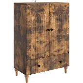 vidaXL Sideboard Geräucherte Eiche 66 x 34,5 x 95 cm Holzwerkstoff