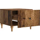 vidaXL Couchtisch mit Schubladen Altholz 49 x 50 x 40 cm Holzwerkstoff