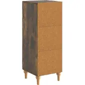 vidaXL Sideboard Geräucherte Eiche 33 x 34,5 x 90 cm Holzwerkstoff