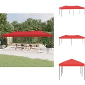 vidaXL Partyzelt Faltbar Rot 3x6 m - Pavillons & Partyzelte