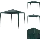 vidaXL Partyzelt 3x3 m PE Grün - Pavillons & Partyzelte