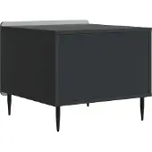 vidaXL Couchtisch mit Schubladen Schwarz 49 x 50 x 42 cm Holzwerkstoff