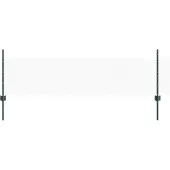 vidaXL Sechseckzaun mit Pfosten 25 x 0,5 m PVC-beschichteter Stahl