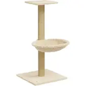 Syfax Kratzbaum mit Sisal-Kratzsäule Creme 74 cm