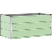 vidaXL Pflanzkübel Pastellgrün 100 x 50 x 45 cm Verzinkter Stahl