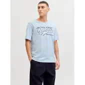 Jack & Jones Rundhalsshirt "JJELOGO TEE SS O-NECK 2 COL SS26 SN" mit Grafikprint