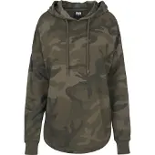 Urban Classics Rundhalspullover "Damen Ladies Oversized Camo Hoody" 1 Stk.
