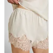 Hunkemoller Valerie Satin-Shorts Weiß