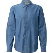 s.Oliver Shirts Blue Denim Größe: L | Business hemden Outlet | Herren | Blau