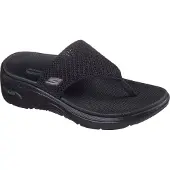 SKECHERS Go Walk Arch Fit 2.0 Teenslippers - Zwart - Maat 36