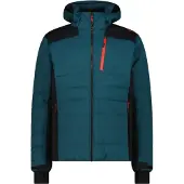 CMP Herren Skijacke mit Clima Protect und abnehmbarer Kapuze grün 48