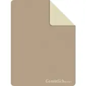 Ibena Jacquard Wohndecke GEMÜTLICHMACHER - B/L ca. 150,00x200,00