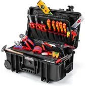 Knipex Werkzeugkoffer Robust26 Move Elektro 22-teilig 550 mm
