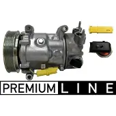 MAHLE ORIGINAL ACP 596 000P SD6C12 Klimaanlage Klimakompressor PAG 46 SP-A2 R1234yf R134a passend für PEUGEOT 207 (WA, WC) 207 CC (WD) 208 I Schrägheck