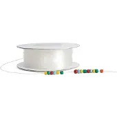 Colorations Perlenkabel dehnbar transparent - 91 Meter Schmuckband