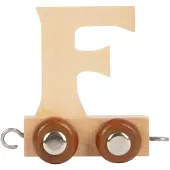 Small Foot Holz-Buchstabenzug F - Spielzeug Buchstaben Set 12 Stück