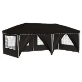 vidaXL Pop-up Partyzelt 575 x 288 x 245 cm Schwarz