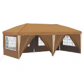 vidaXL Pop-up Partyzelt 575 x 288 x 245 cm Beige