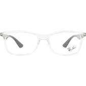 Ray-Ban Rechteckige Transparente und Schwarze Unisex Damen Brillenfassung