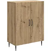 vidaXL Sideboard Artisan-Eiche 66 x 34,5 x 89,5 cm Holzwerkstoff