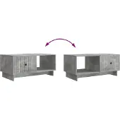 vidaXL Couchtisch Betongrau 90 x 50 x 40 cm Holzwerkstoff