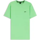BOSS für Herren. 50506373 T-Shirt Detail grün (L), Lässig, Baumwolle, Kurzarm