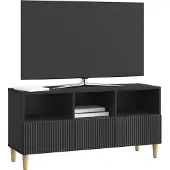 vidaXL TV-Schränk Schwarz 102 x 34,5 x 50 cm Holzwerkstoff