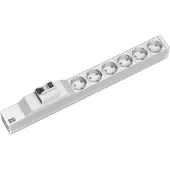 Bachmann 19" 1HE 6xCEE7/3 1xFI Strom 2,0m CEE7/7