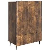 vidaXL Sideboard Räuchereiche 66 x 34,5 x 97 cm Holzwerkstoff