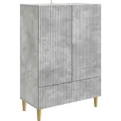 vidaXL Sideboard Betongrau 66 x 34,5 x 95 cm Holzwerkstoff