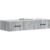 vidaXL Wandmontierter Beistelltisch 87,5 x 34,5 x 17 cm Holzwerkstoff
