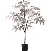 Creativ Green künstliche Pflanze Eukalyptusbaum im Topf, 90cm, grau