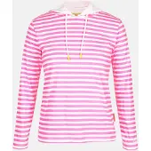 Salzhaut Hoodie ACKERLÜNNING in Offwhite-Neonpink | Gr.: XXL