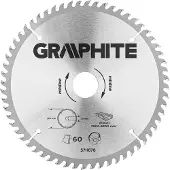 Graphite Widia-Sägescheibe 200 x 30 mm, 60 Zähne, Scheibenstärke 2,2 mm, Zahnstärke 3,2 mm, Reduktionsstücke: 30 x 16 mm, 30 x 20 mm, 30 x 25,4 mm