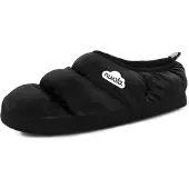Nuvola . Hausschuhe Herren Damen rutschfester Sohle warm gepolstert bequem schwarz 46/47 EU - UNCLAG