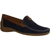 Gabor Comfort Damenschuhe Halbschuhe Mokassin Slipper Blau Freizeit, Schuhgröße:EUR 39 | UK 6