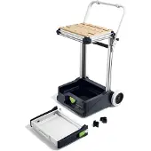 Festool MW 1000 Basic, Tragbare Werkbank, Schwarz, Metallisch, Weiß, Holz, 100 kg, 20 kg, 20 cm, 2 Rad/Räder