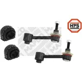MAPCO 53824HPS Stabilisatorlager Reparatursatz für VW GOLF VI (5K1) Hinten 17mm Gummilager