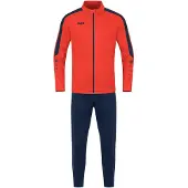 Jako Herren Trainingsanzug Polyester Power M9123-375 XXL - Flame/Marine - XXL