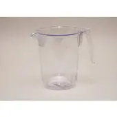 HundB Messbecher 1 Liter Klar, Polystyrol Messkanne Präzise Skala, Gastronomie Haushaltshelfer, 1 Stück