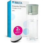 Brita Filterflasche, 2 MicroDiscs inklusive, Pastellgrün