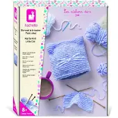 Janod Strickset Spielzeug - Katzenmütze Kreatives DIY Stricken