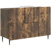 vidaXL Sideboard Geräucherte Eiche 89 x 34,5 x 62 cm Holzwerkstoff