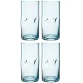 Leonardo Longdrinkglas Vesuvio Blau 300ml (Set von 4 Stück)