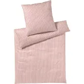 Elegante Mako-Jersey-Bettwäsche-Garnitur Naturally Farbe Koralle Größe 135x200+80x80