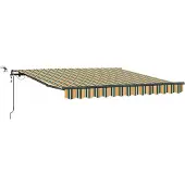 Syfax Markisenstoff Grün und Gelb 300 x 250 cm Polyester